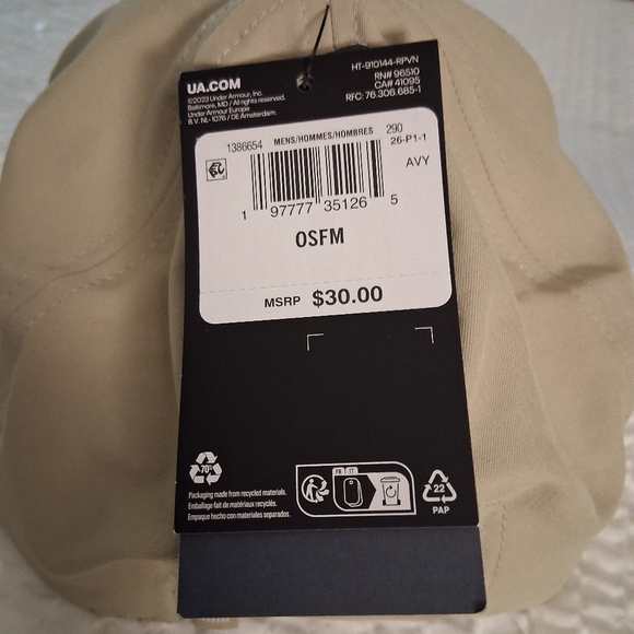 UNDER ARMOUR MEN'S FREEDOM ADJUSTABLE HAT NWT - Picture 4 of 4